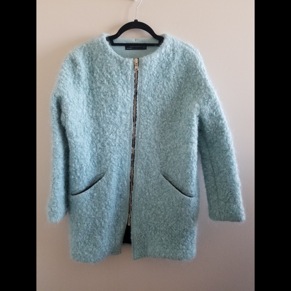 Gorgeous Zara Boucle Mohair Jacket Size XS